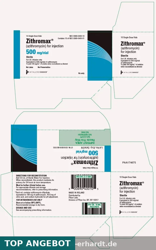 ZITHROMAX 500 mg Filmtabl. 24 St - Versandapotheke